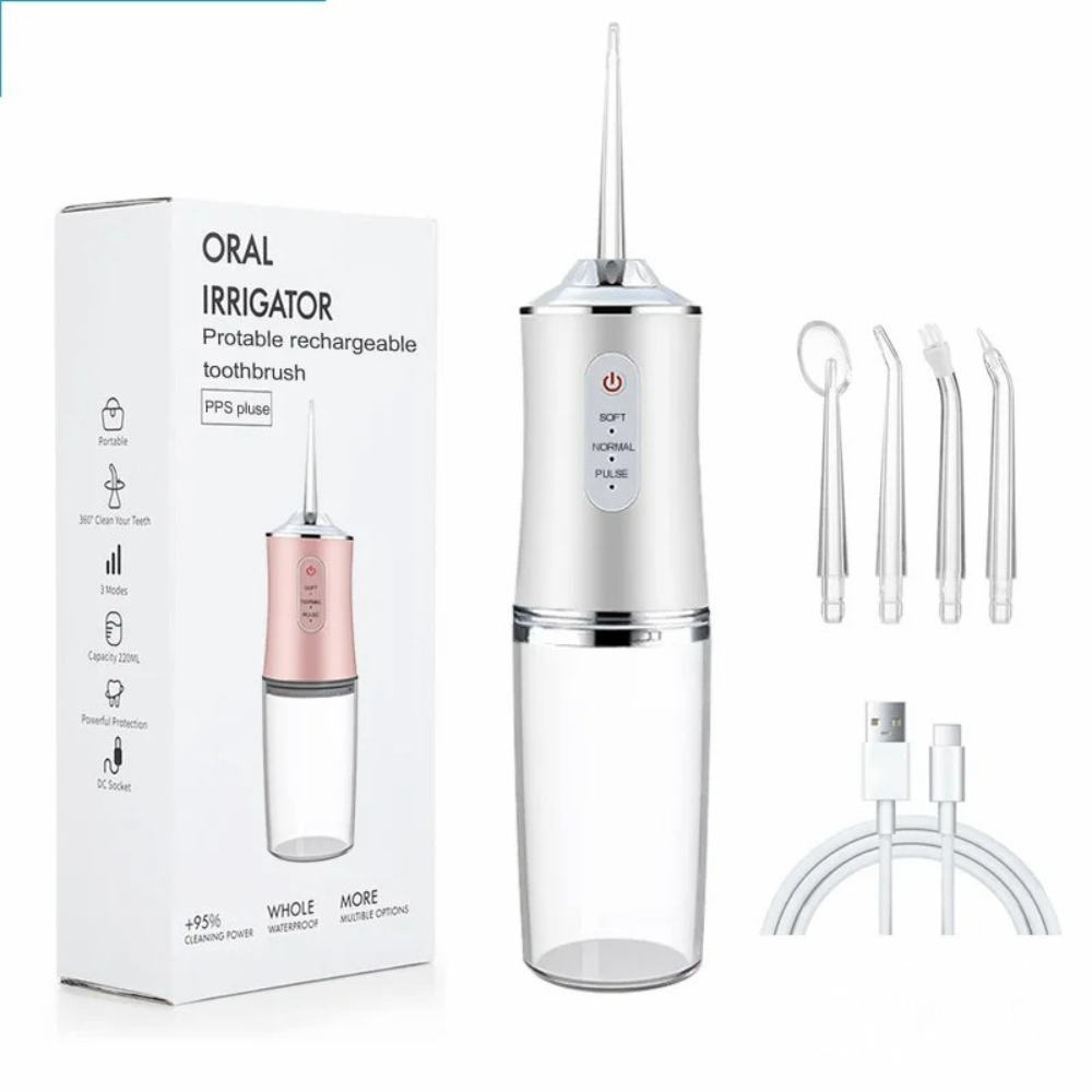 AquaRinse™ Munddusche - Strahlende Mundgesundheit in nur wenigen Minuten!